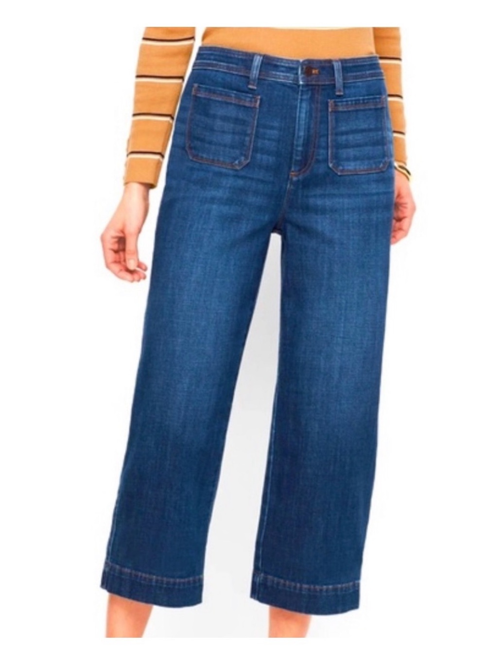 Talbots  Cropped Wide-Leg Jeans